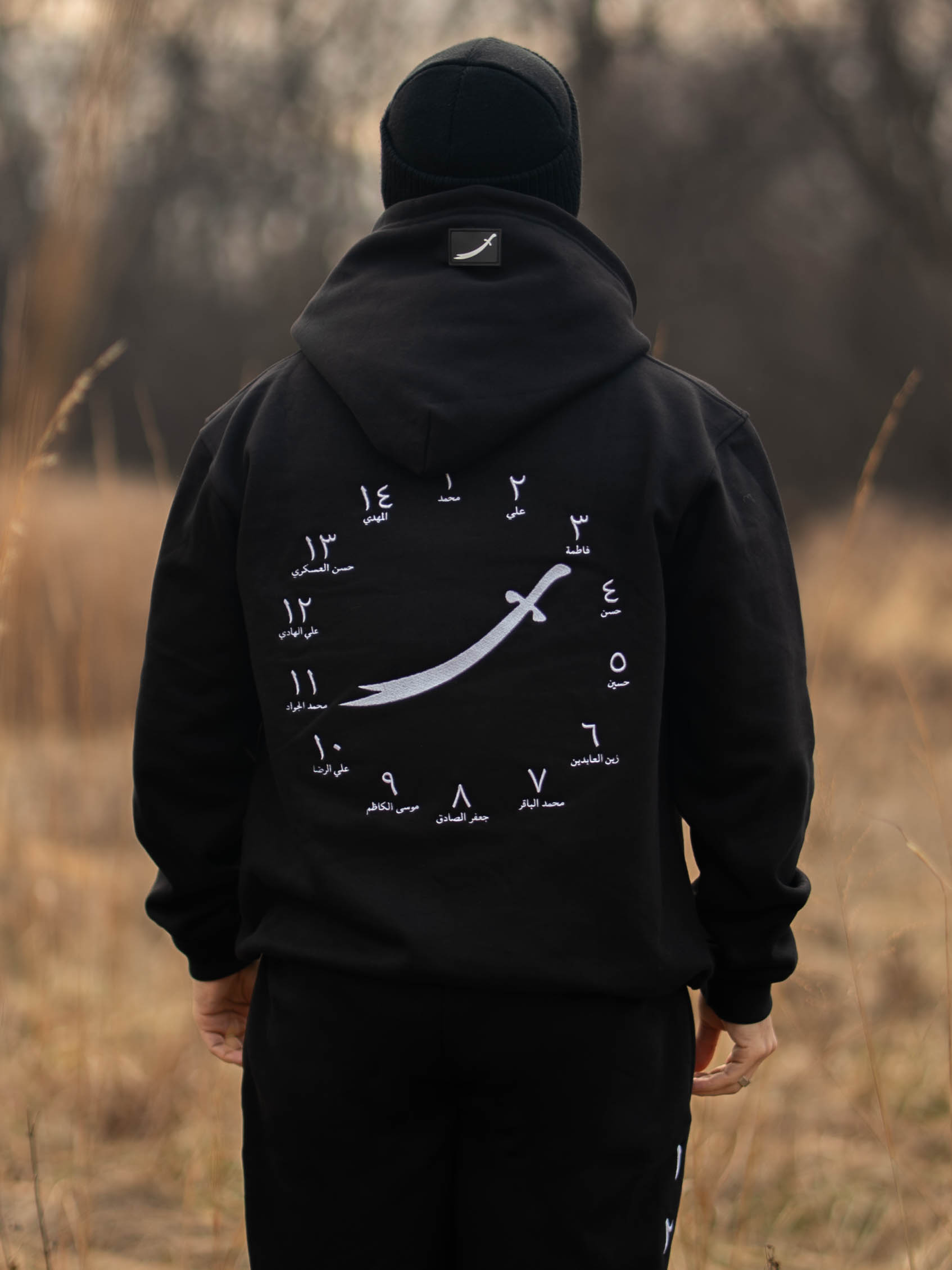 The 14 hoodie back embroidery